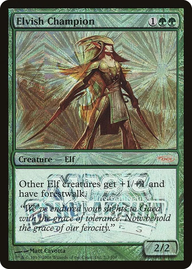 0002 Elvish Champion (Scholarship Series) P Junior Series Promos