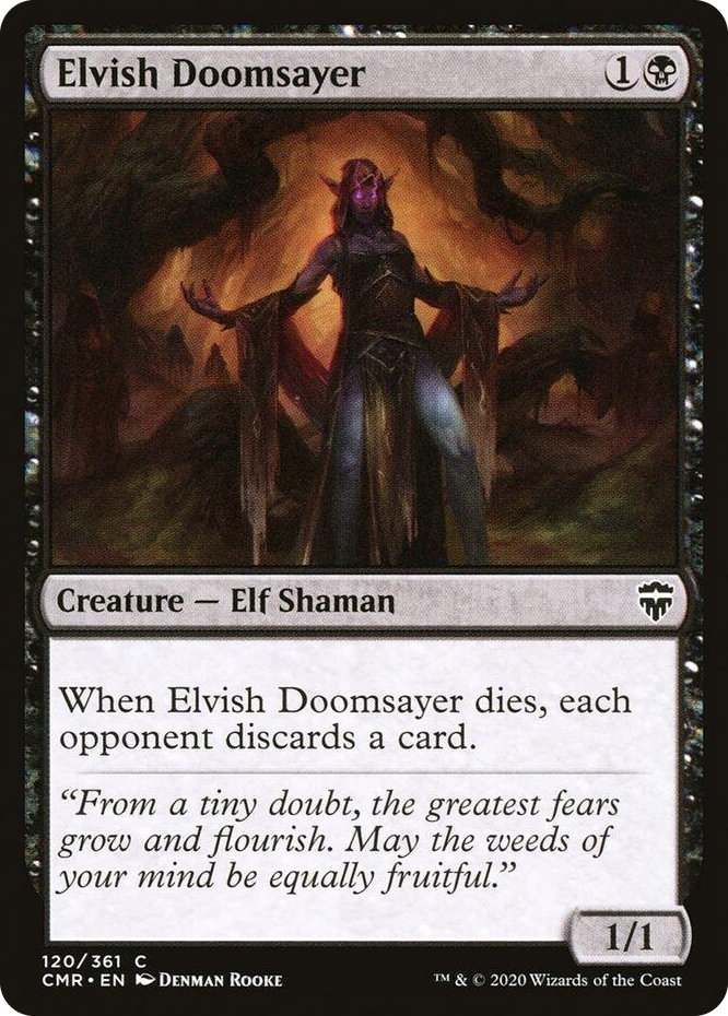 0120 Elvish Doomsayer C Commander Legends