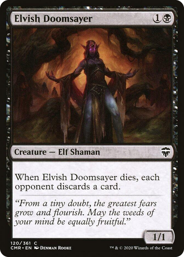0120 Elvish Doomsayer C Commander Legends