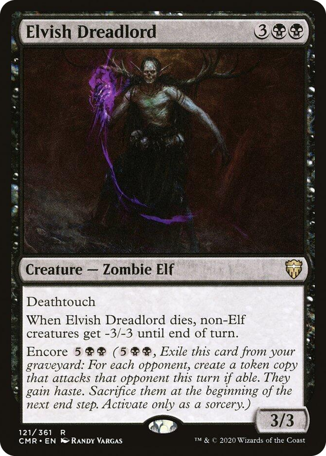 0121 Elvish Dreadlord R Commander Legends