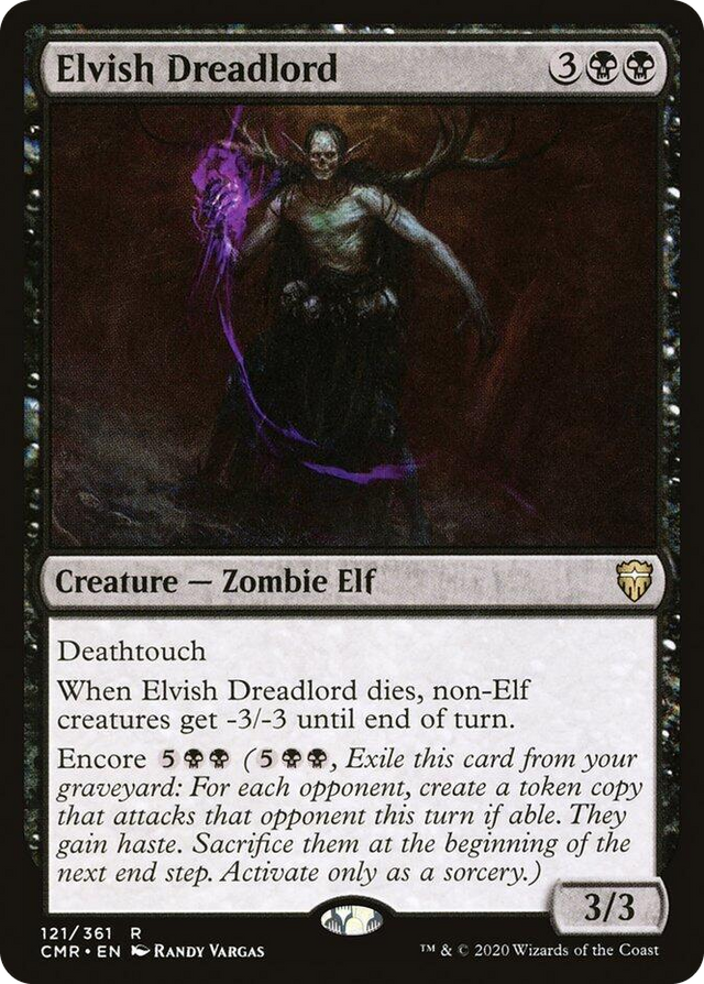 0121 Elvish Dreadlord R Commander Legends