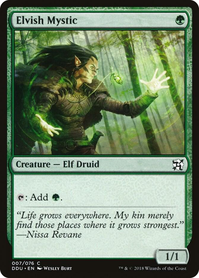 0007 Elvish Mystic C Duel Decks: Elves vs. Inventors