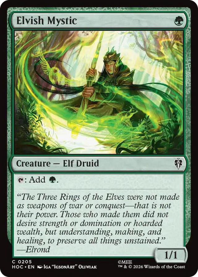 0205 Elvish Mystic C The Hobbit: Eternal-Legal