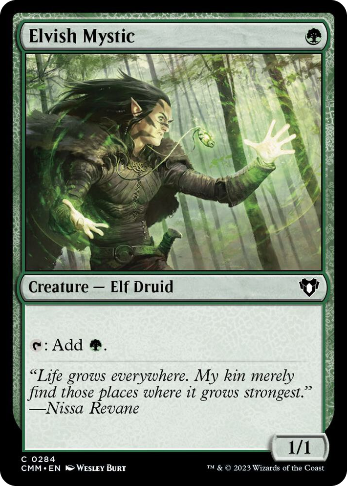 0284 Elvish Mystic C Commander Masters