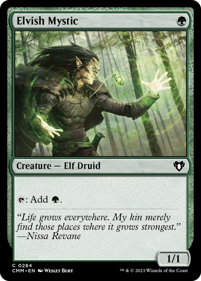 0284 Elvish Mystic C Commander Masters