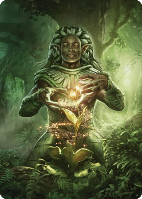 0041 Elvish Mystic Art Card S Art Series: Commander Masters