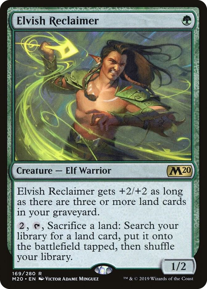 0169 Elvish Reclaimer R Core Set 2020