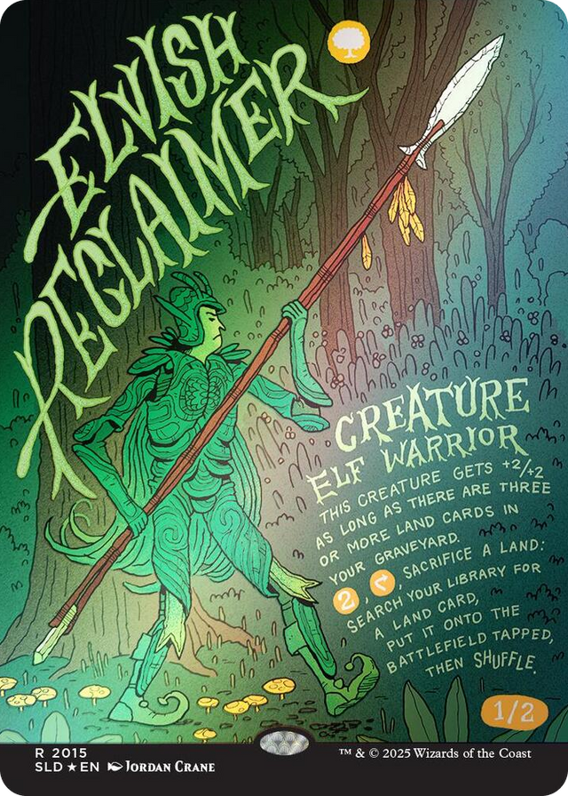 2015 Elvish Reclaimer (Rainbow Foil) R Secret Lair Drop Series
