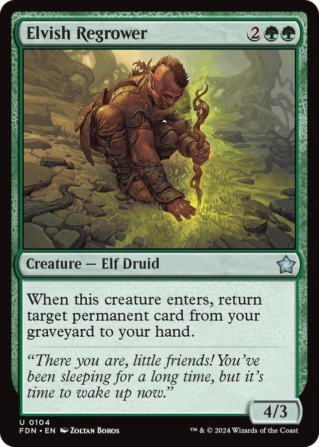 0104 Elvish Regrower U Foundations