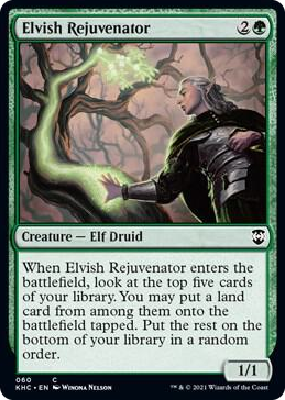 0060 Elvish Rejuvenator C Commander: Kaldheim