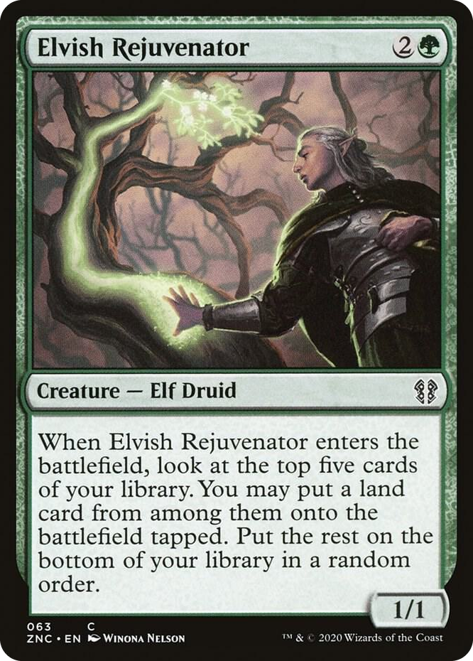 0063 Elvish Rejuvenator C Commander: Zendikar Rising