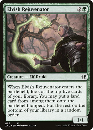 0063 Elvish Rejuvenator C Commander: Zendikar Rising