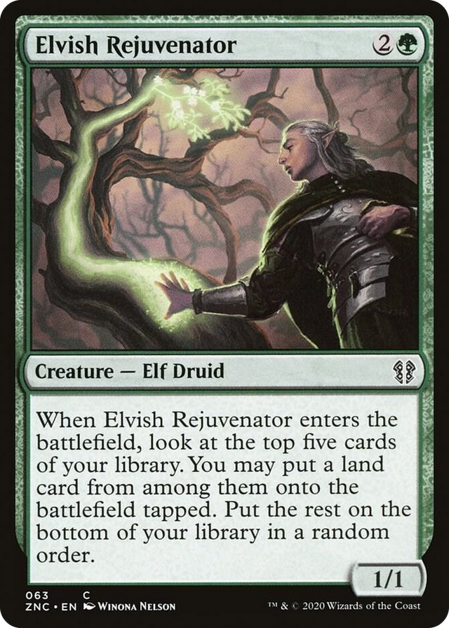 0063 Elvish Rejuvenator C Commander: Zendikar Rising