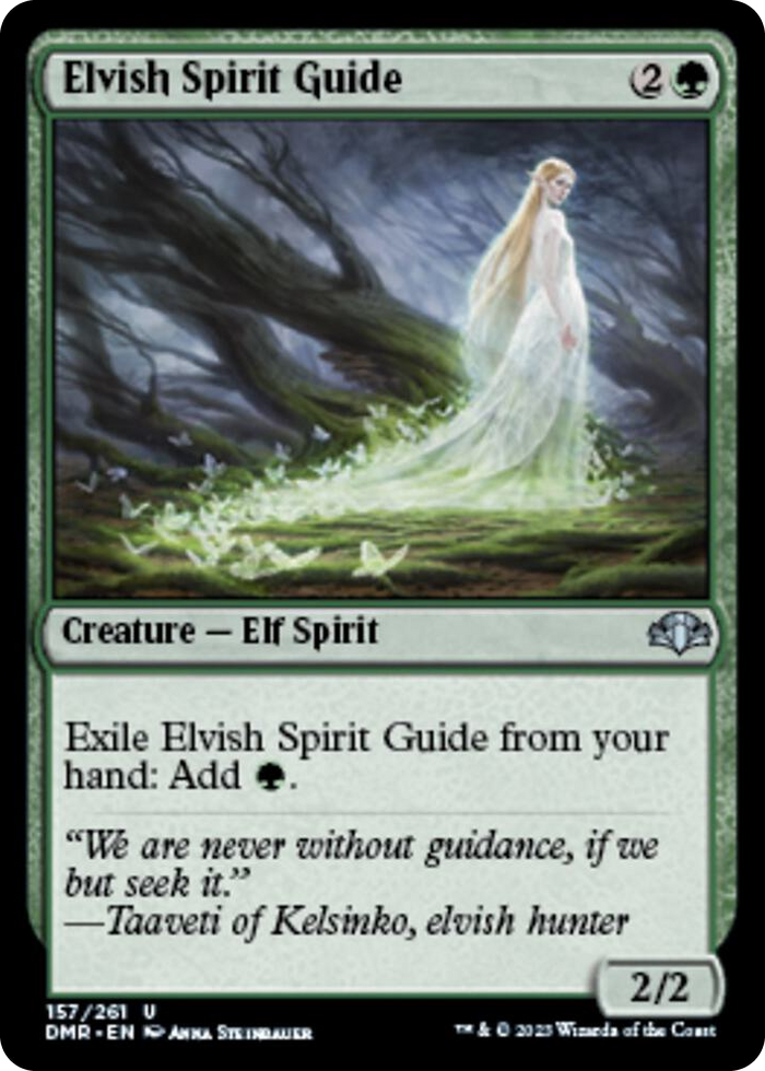 Elvish Spirit Guide #157 U - Dominaria Remastered Pokemon card