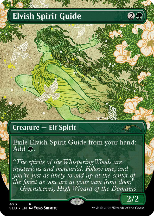 0423 Elvish Spirit Guide (Borderless) R Secret Lair Drop Series