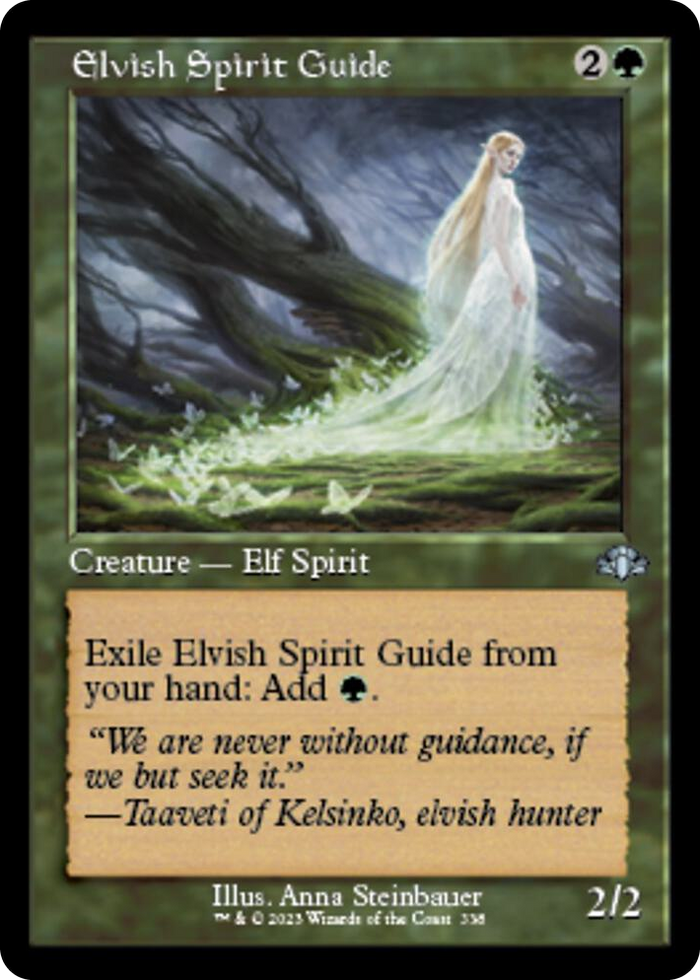 Elvish Spirit Guide (Retro Frame) #338 U - Dominaria Remastered Pokemon card