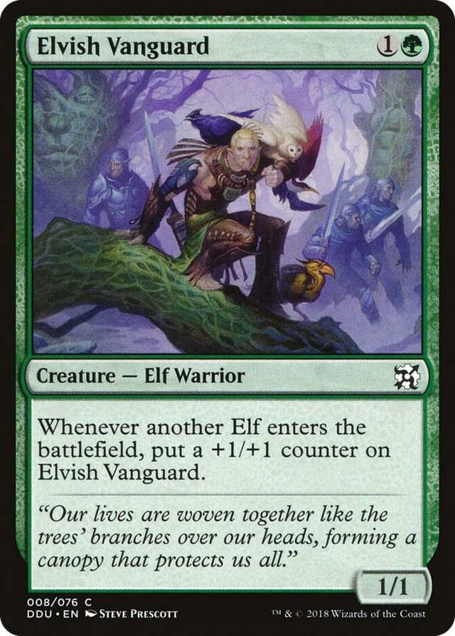0008 Elvish Vanguard C Duel Decks: Elves vs. Inventors