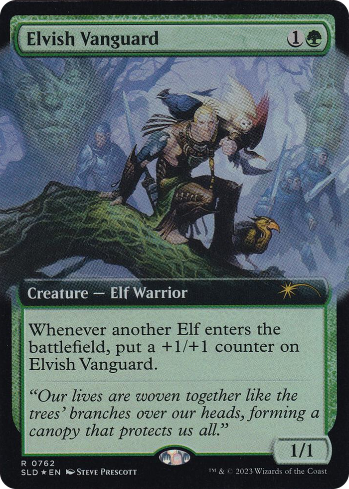 Elvish Vanguard (Extended Art) #762 R - Secret Lair Drop Series Pokemon card