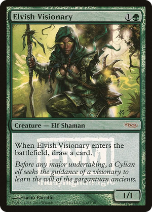 0006 Elvish Visionary P FNM Promos