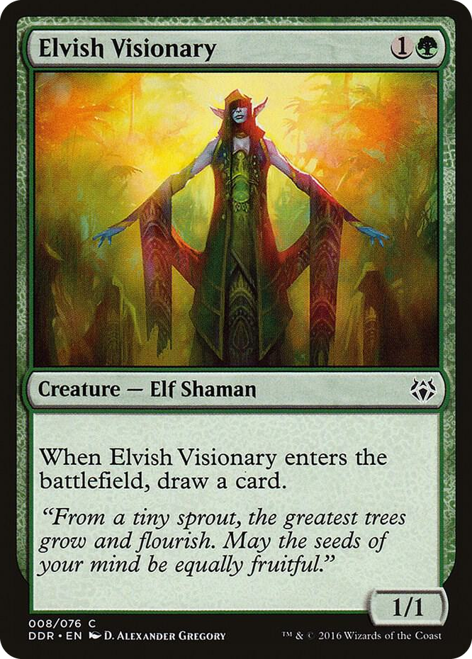 Elvish Visionary #8 C - Duel Decks: Nissa vs. Ob Nixilis Pokemon card
