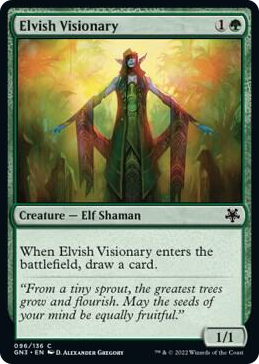 0096 Elvish Visionary C Magic Game Night: Free-For-All