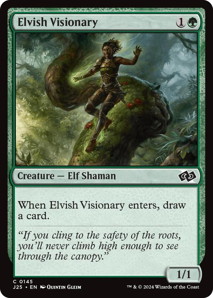 0145 Elvish Visionary C Foundations Jumpstart