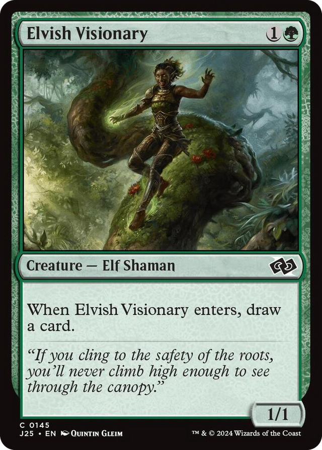 0145 Elvish Visionary C Foundations Jumpstart