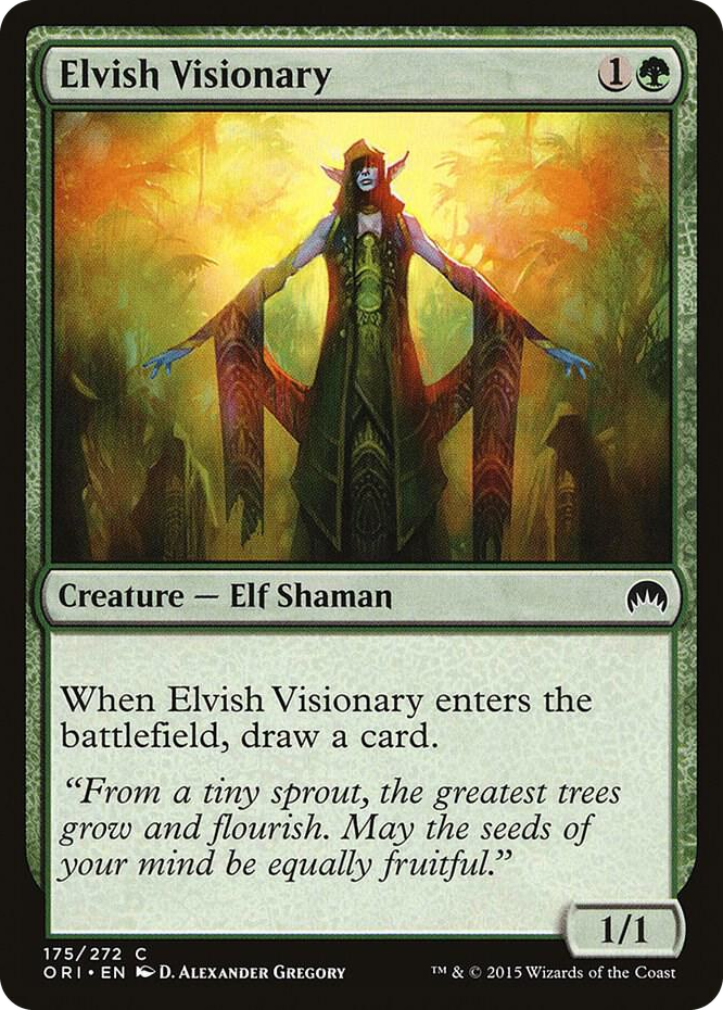 0175 Elvish Visionary C Magic Origins