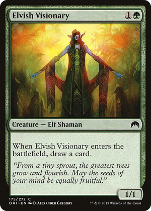 0175 Elvish Visionary C Magic Origins