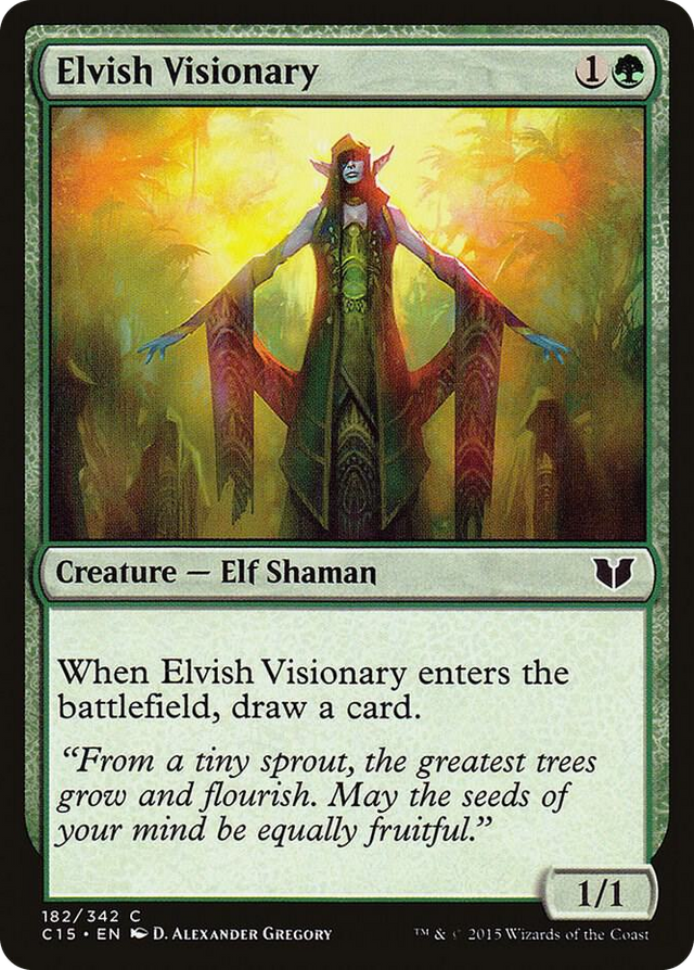 0182 Elvish Visionary C Commander 2015