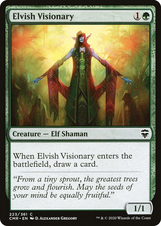 0223 Elvish Visionary C Commander Legends