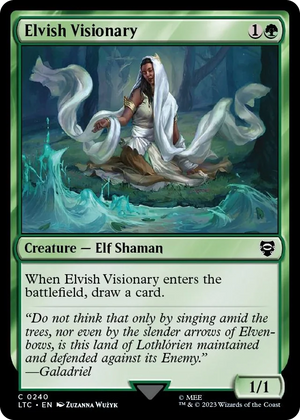 0240 Elvish Visionary C Commander: The Lord of the Rings: Tales of Middle-earth