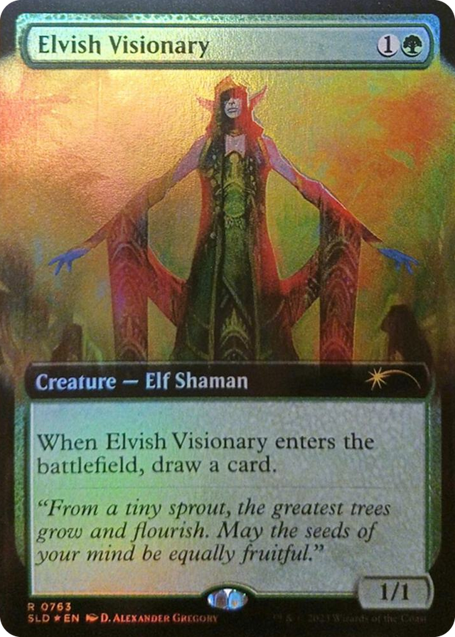 0763 Elvish Visionary (Extended Art) R Secret Lair Drop Series