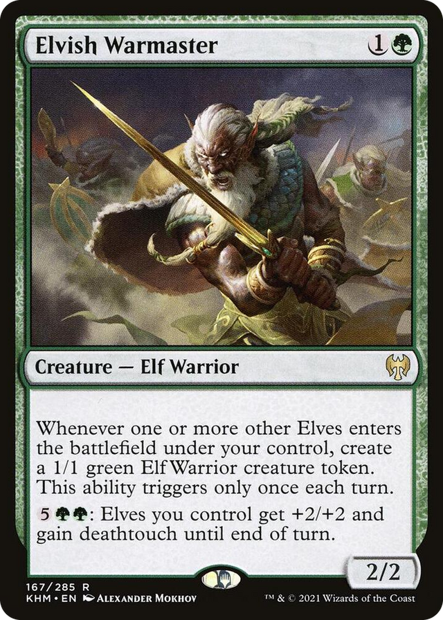 0167 Elvish Warmaster R Kaldheim