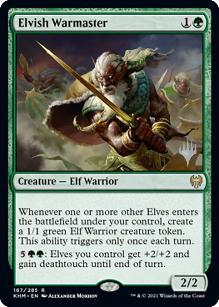 0167 Elvish Warmaster R Promo Pack: Kaldheim