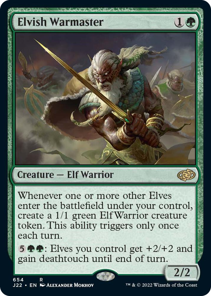 0654 Elvish Warmaster R Jumpstart 2022