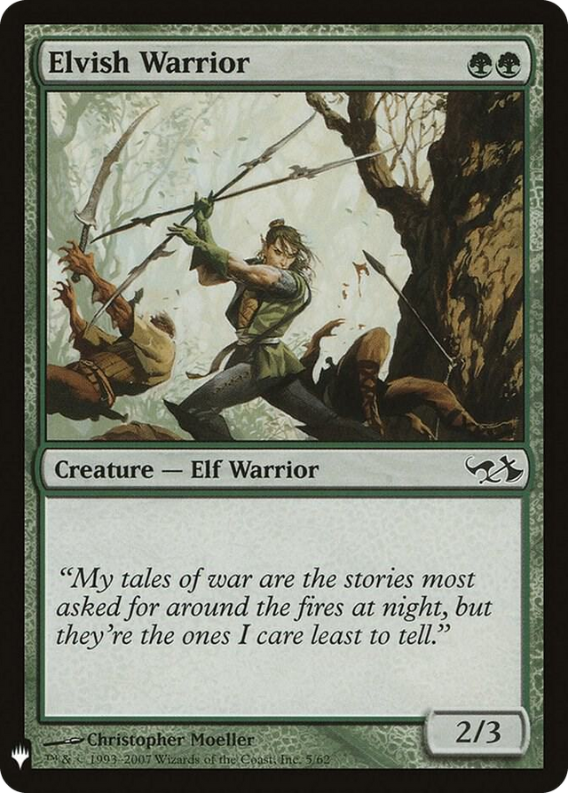 0005 Elvish Warrior C The List Reprints