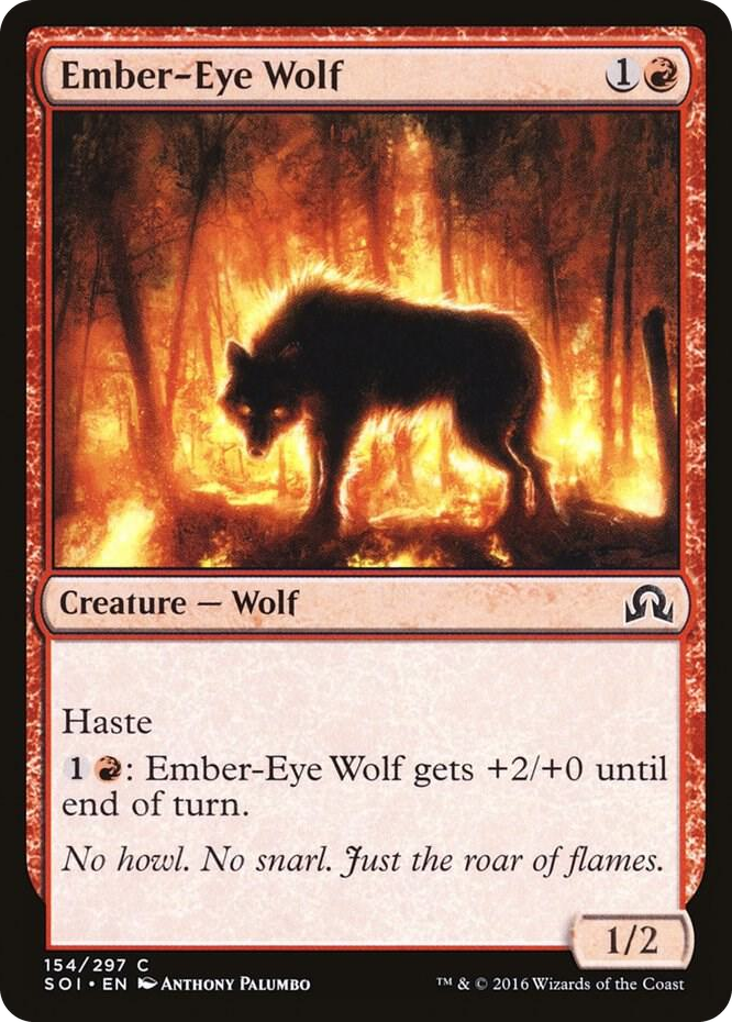 Ember-Eye Wolf #154 C - Shadows over Innistrad Pokemon card