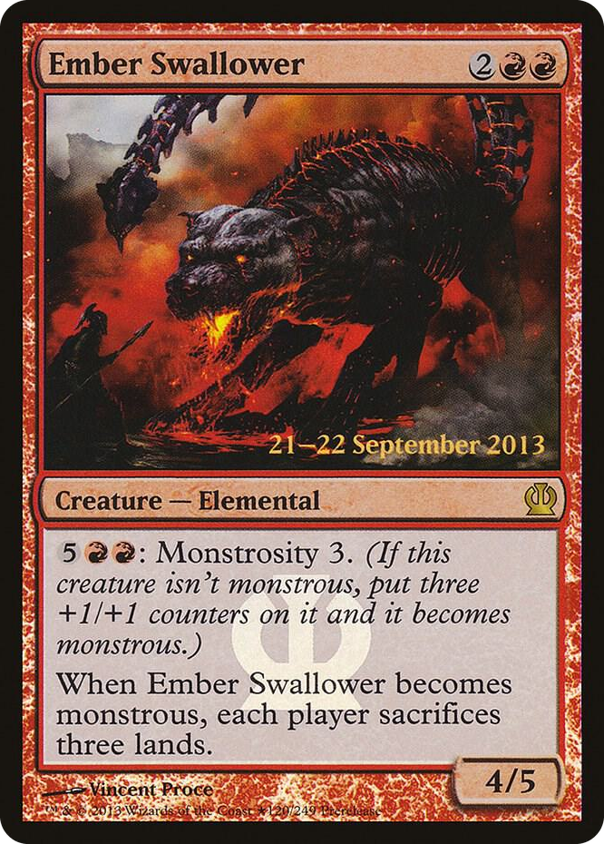 Ember Swallower #120 P - Prerelease Cards Pokemon card