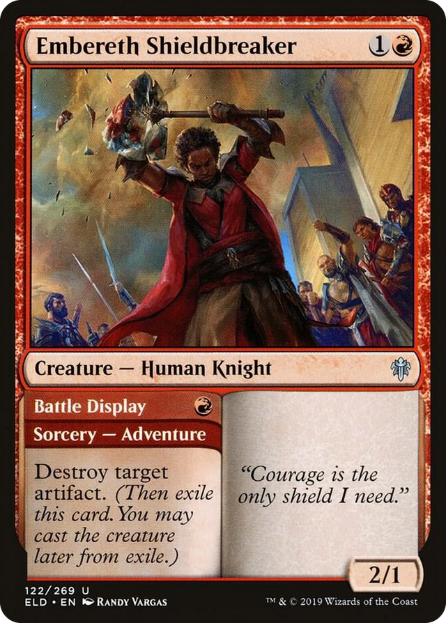 0122 Embereth Shieldbreaker U Throne of Eldraine