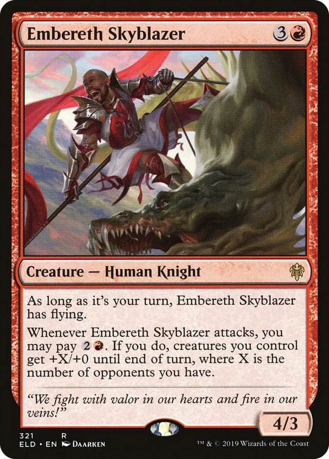 0321 Embereth Skyblazer R Throne of Eldraine