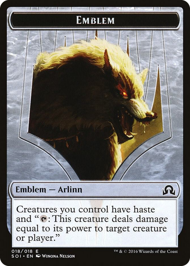 0018 Emblem - Arlinn Kord T Shadows over Innistrad