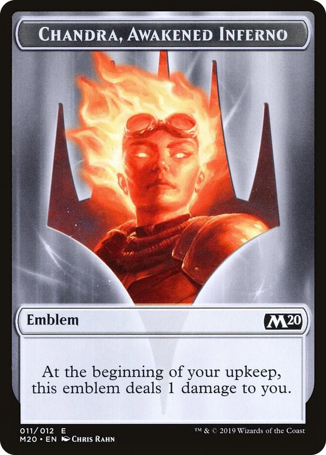 0011 Emblem - Chandra, Awakened Inferno T Core Set 2020