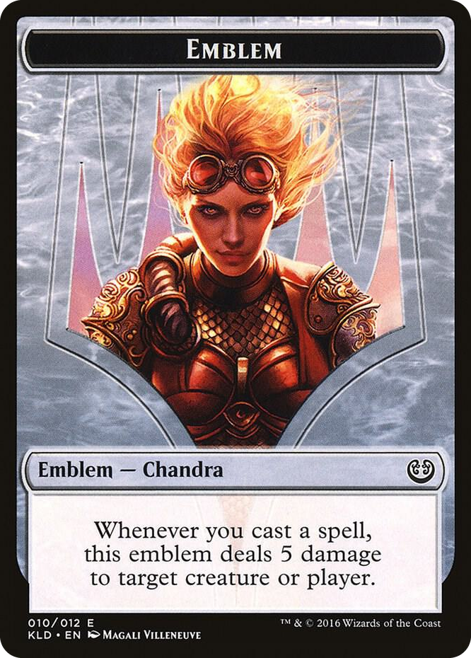 Emblem - Chandra, Torch of Defiance #10 T - Kaladesh Pokemon card