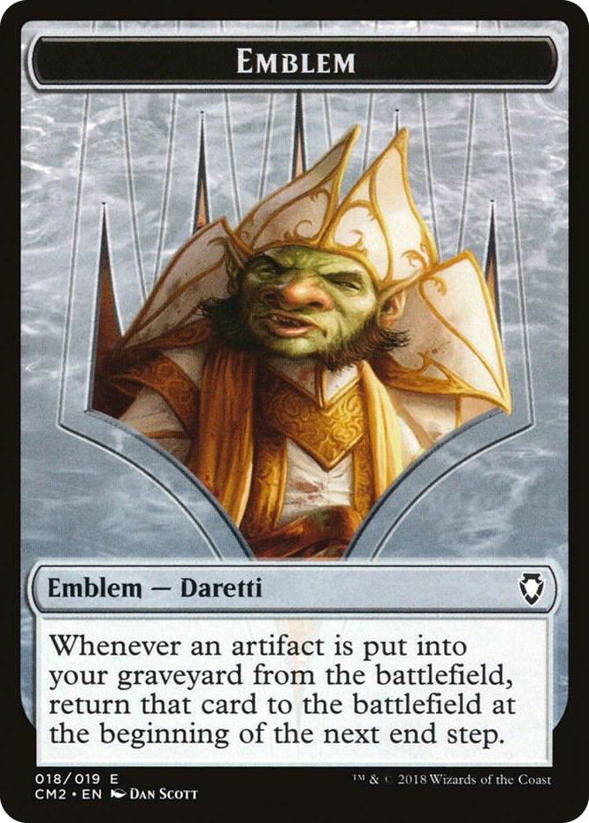 0018 Emblem - Daretti, Scrap Savant T Commander Anthology Volume II
