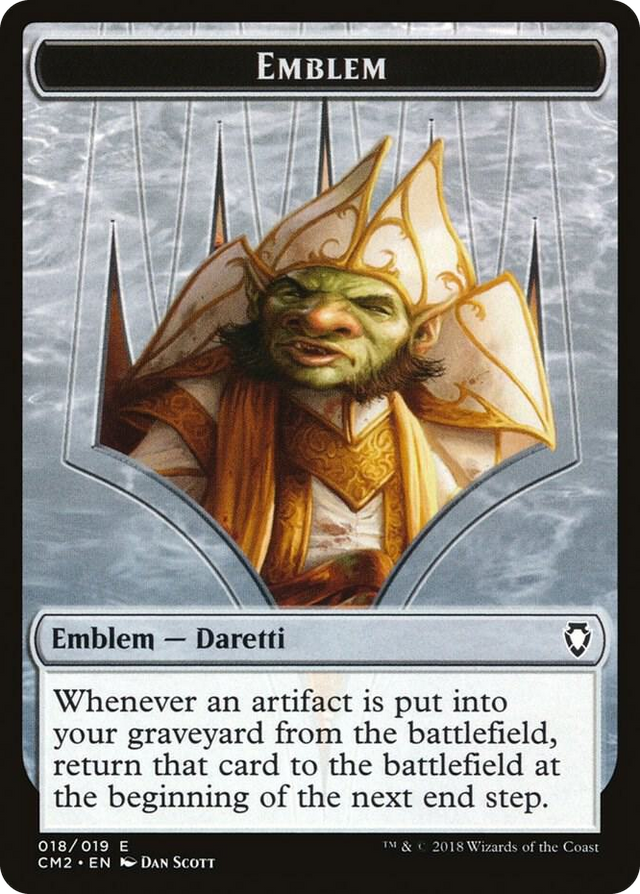 0018 Emblem - Daretti, Scrap Savant T Commander Anthology Volume II