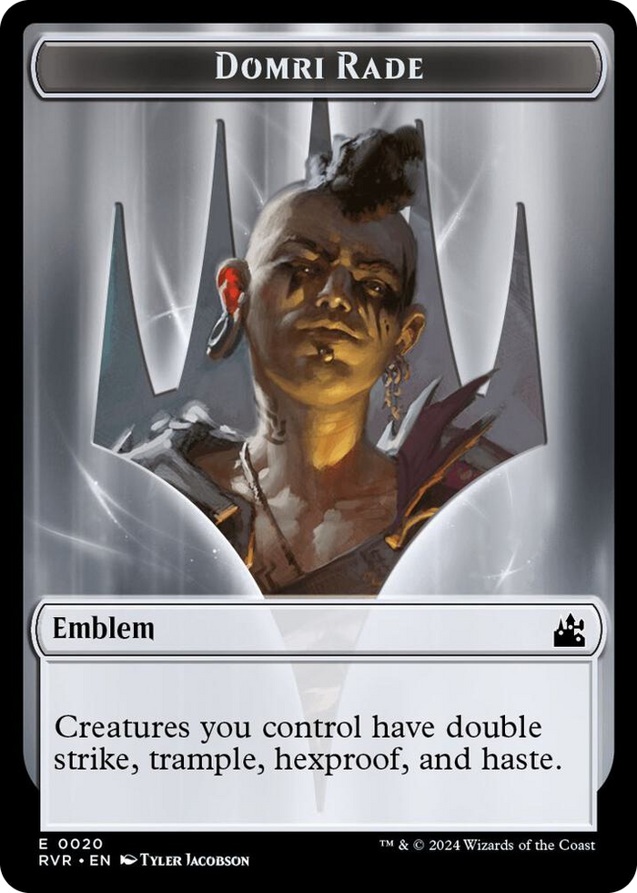 Emblem - Domri Rade #20 T - Ravnica Remastered Pokemon card