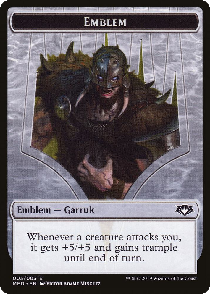 0003 Emblem - Garruk, Apex Predator T Mythic Edition: War of the Spark