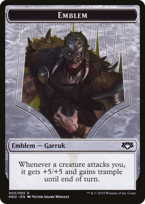 0003 Emblem - Garruk, Apex Predator T Mythic Edition: War of the Spark