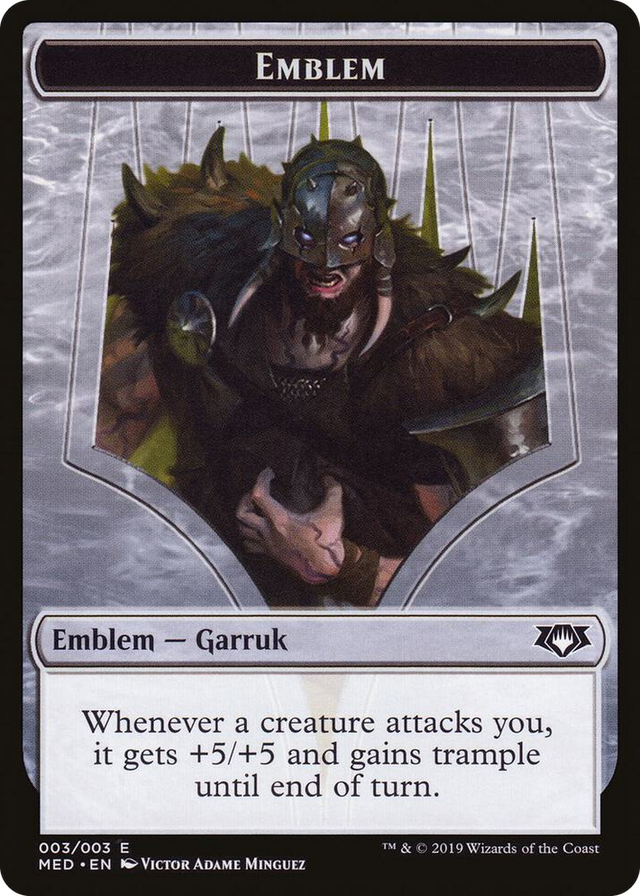 0003 Emblem - Garruk, Apex Predator T Mythic Edition: War of the Spark